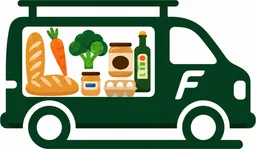 Frotza grocery restaurant fresh delivery logo