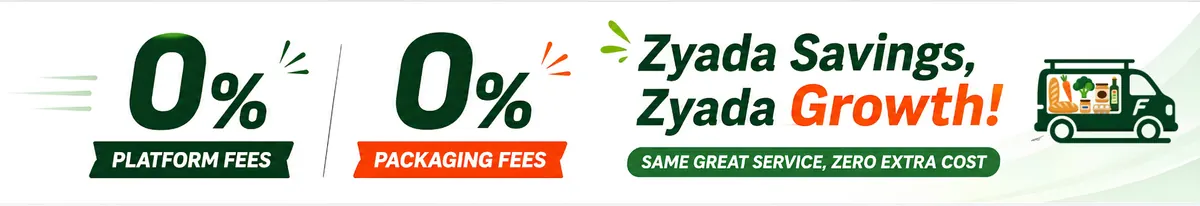 Zero platform fees and zero packaging fees